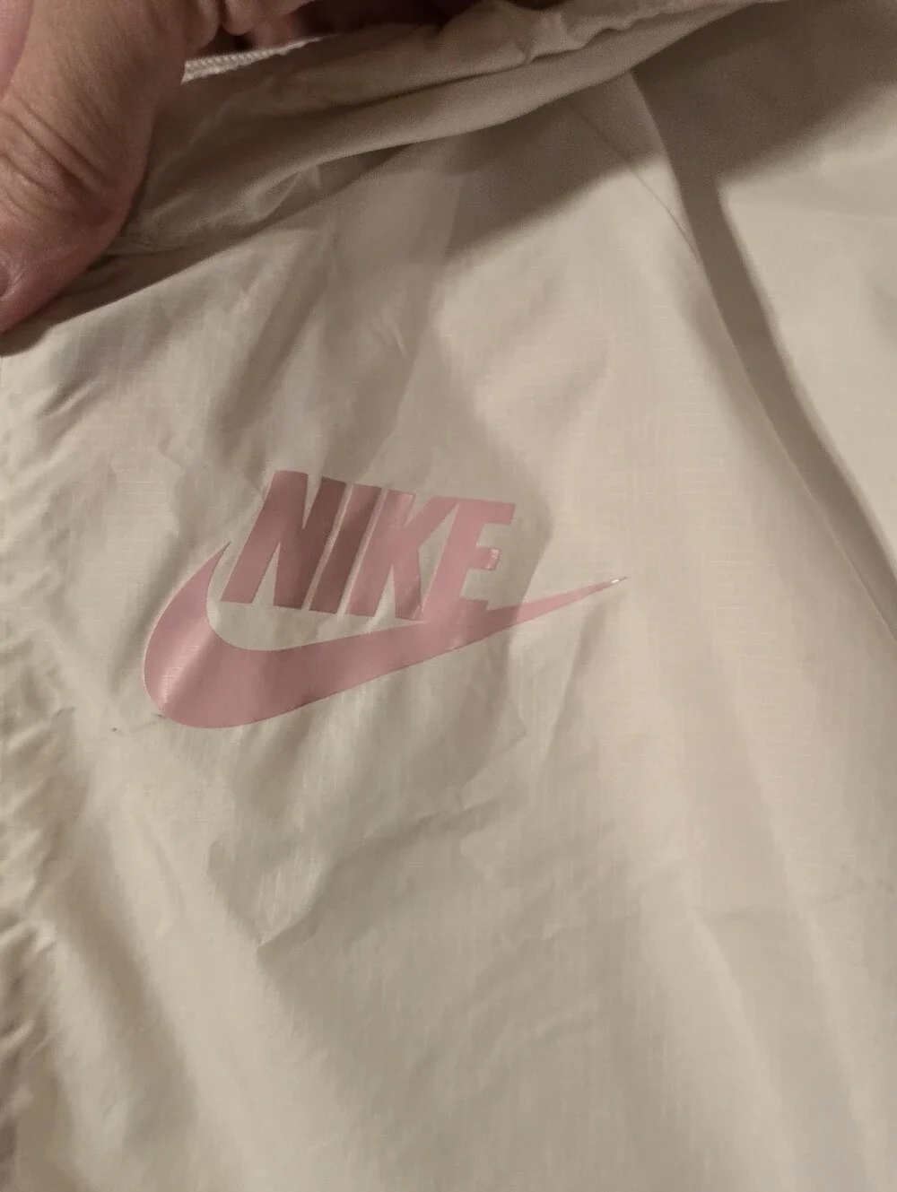 Nike Sportswear Windrunner Jacket Girls XL 16-18 (Fits Womens S/M) Pink White